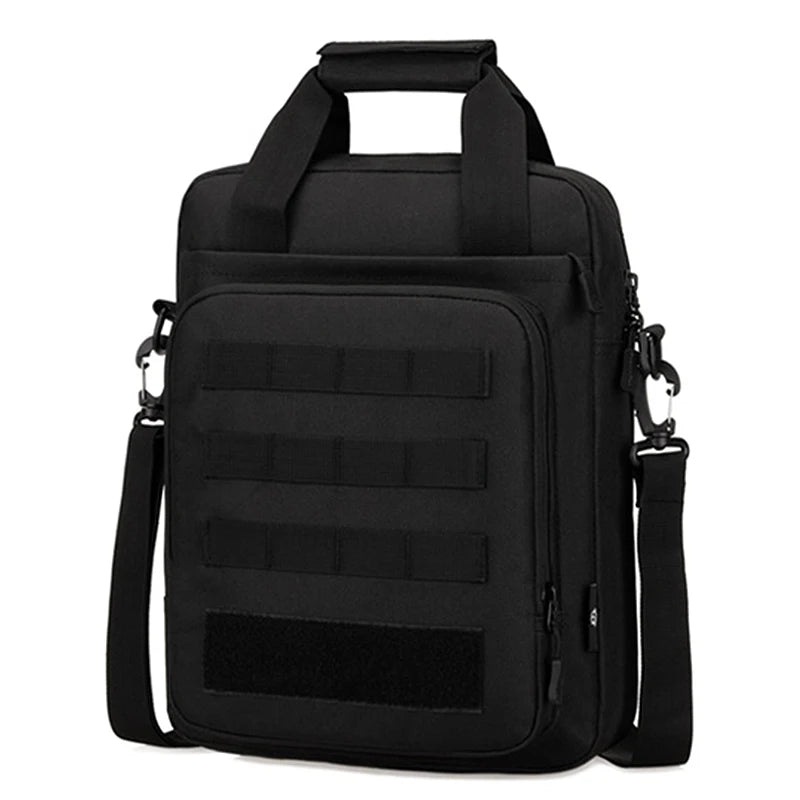 Waterproof nylon tactical sling shoulder bag with molle system - product image