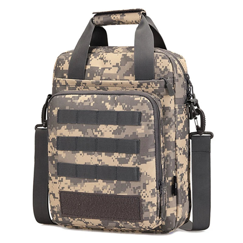 Waterproof nylon tactical sling shoulder bag with molle system - product image