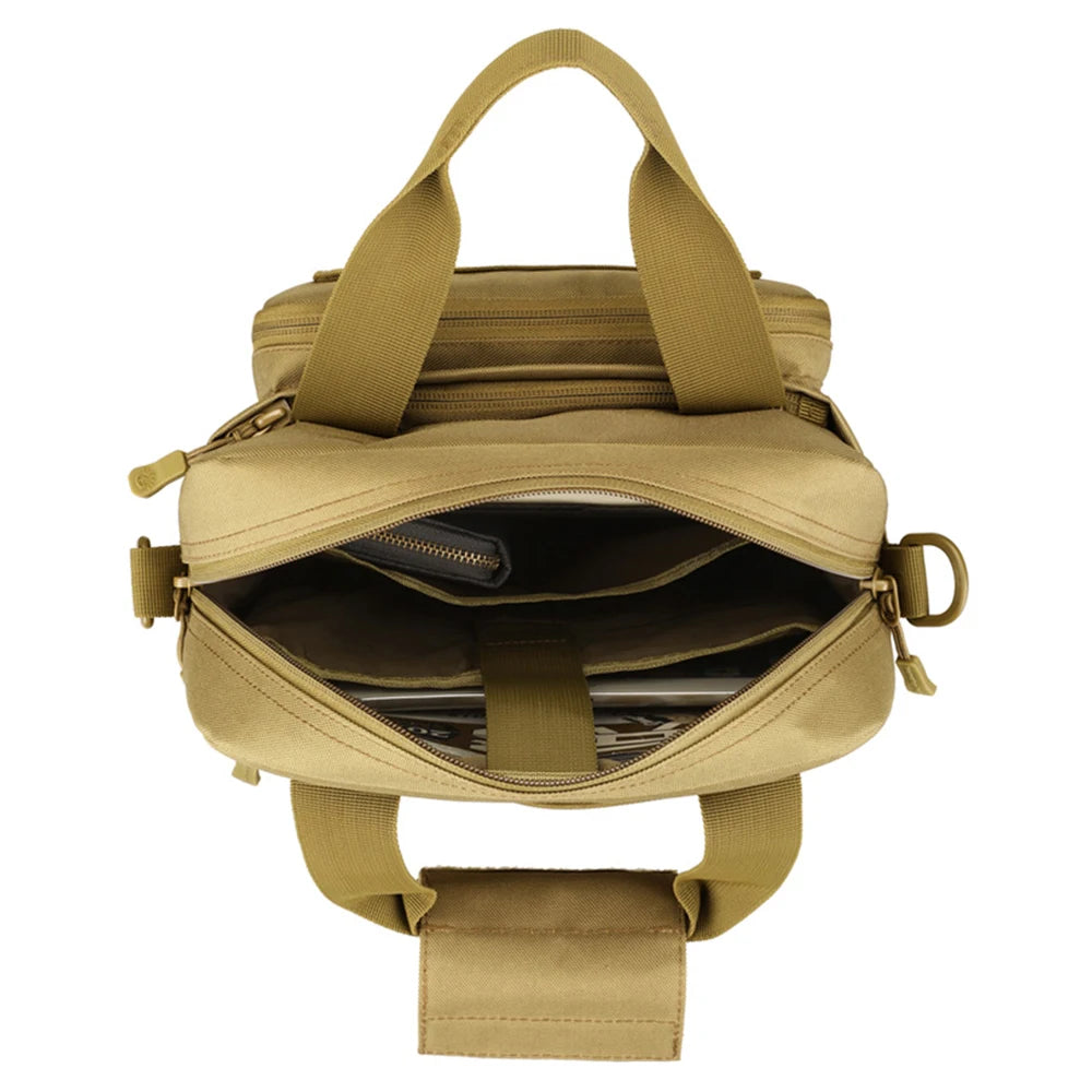 Waterproof nylon tactical sling shoulder bag with molle system - product image