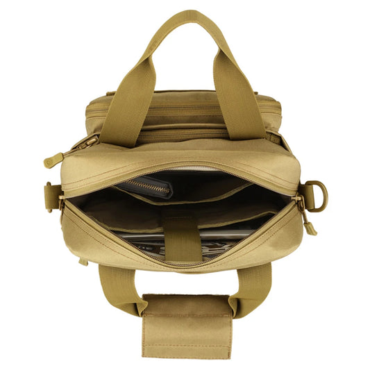 Waterproof nylon tactical sling shoulder bag with molle system - product image