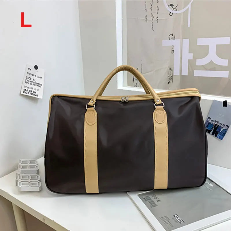 Waterproof nylon travel gym shoulder bag with multiple compartments - product image