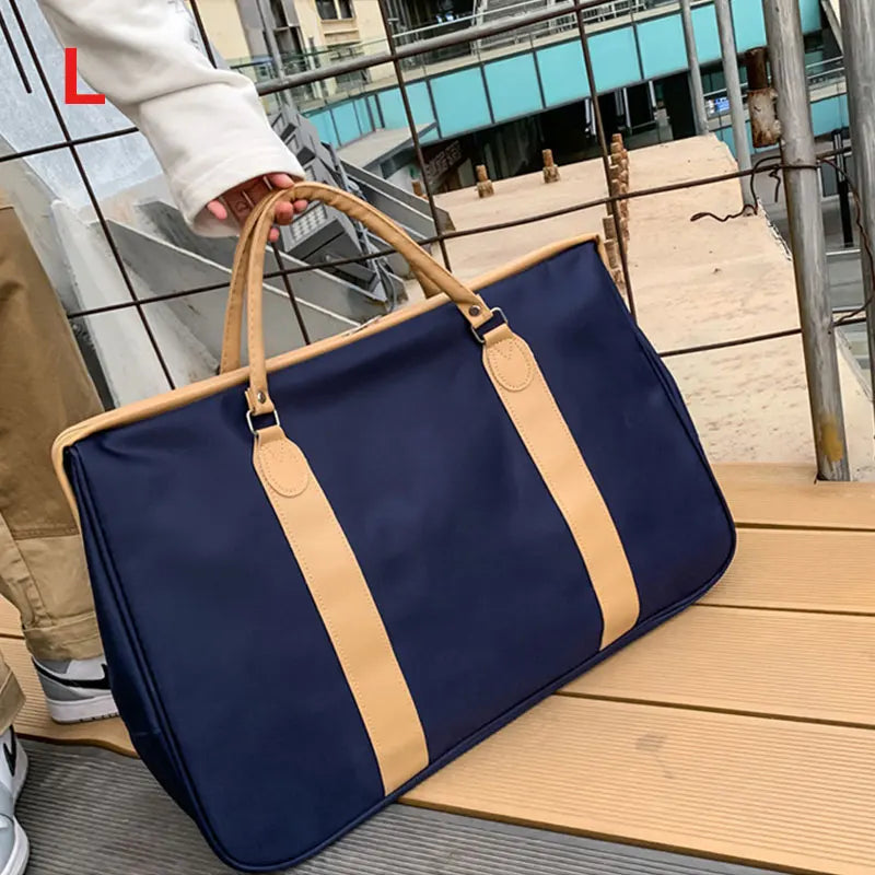 Waterproof nylon travel gym shoulder bag with multiple compartments - product image