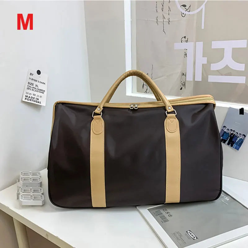 Waterproof nylon travel gym shoulder bag with multiple compartments - product image