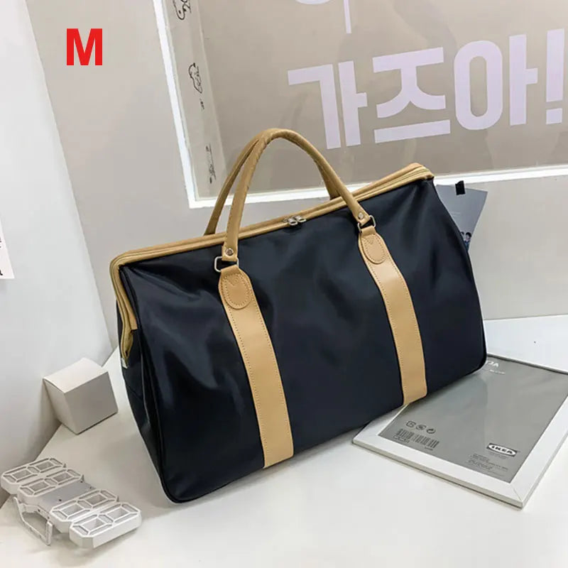 Waterproof nylon travel gym shoulder bag with multiple compartments - product image