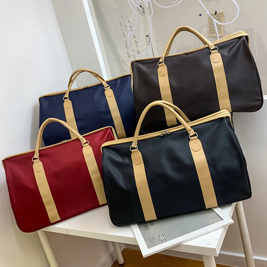 Waterproof nylon travel gym shoulder bag with multiple compartments - product image