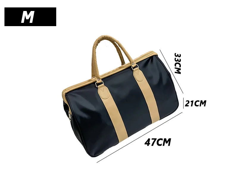 Waterproof nylon travel gym shoulder bag with multiple compartments - product image