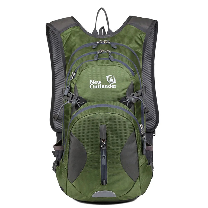 Waterproof outdoor sports camping backpack with riding helmet storage nylon - product image