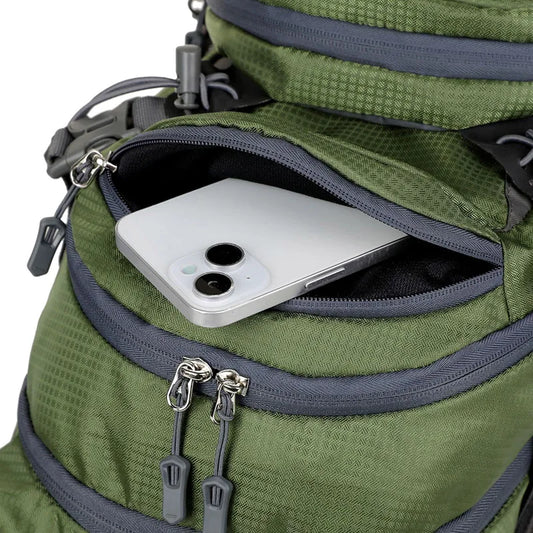 Waterproof outdoor sports camping backpack with riding helmet storage nylon - product image