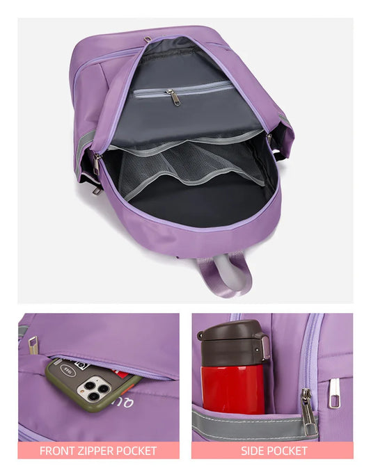 Waterproof oxford nylon gym backpack with shoes pocket and dry wet separation - product image