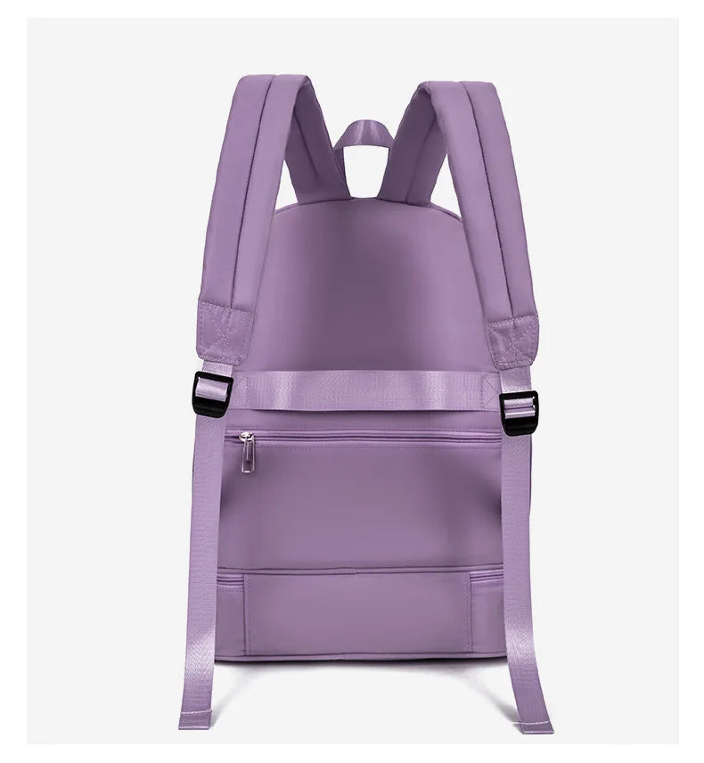 Waterproof oxford nylon gym backpack with shoes pocket and dry wet separation - product image