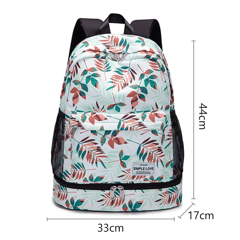 Waterproof oxford women fitness training bag wet dry separation multi-pocket large capacity - product image