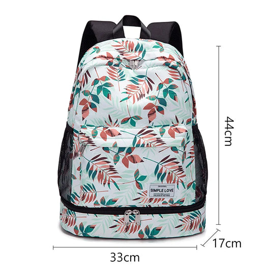 Waterproof oxford women fitness training bag wet dry separation multi-pocket large capacity - product image