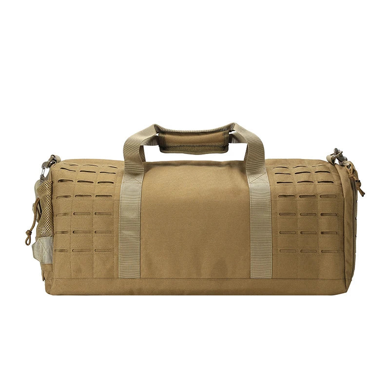 Waterproof tactical gym duffel bag with molle system and shoe compartment - product image