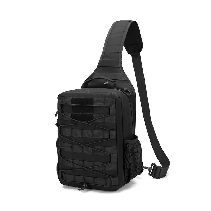 Waterproof tactical sling shoulder bag with molle system for camping hiking - product image