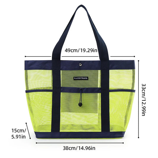 Women quick dry mesh beach tote lightweight handheld gym yoga swimming bag - product image
