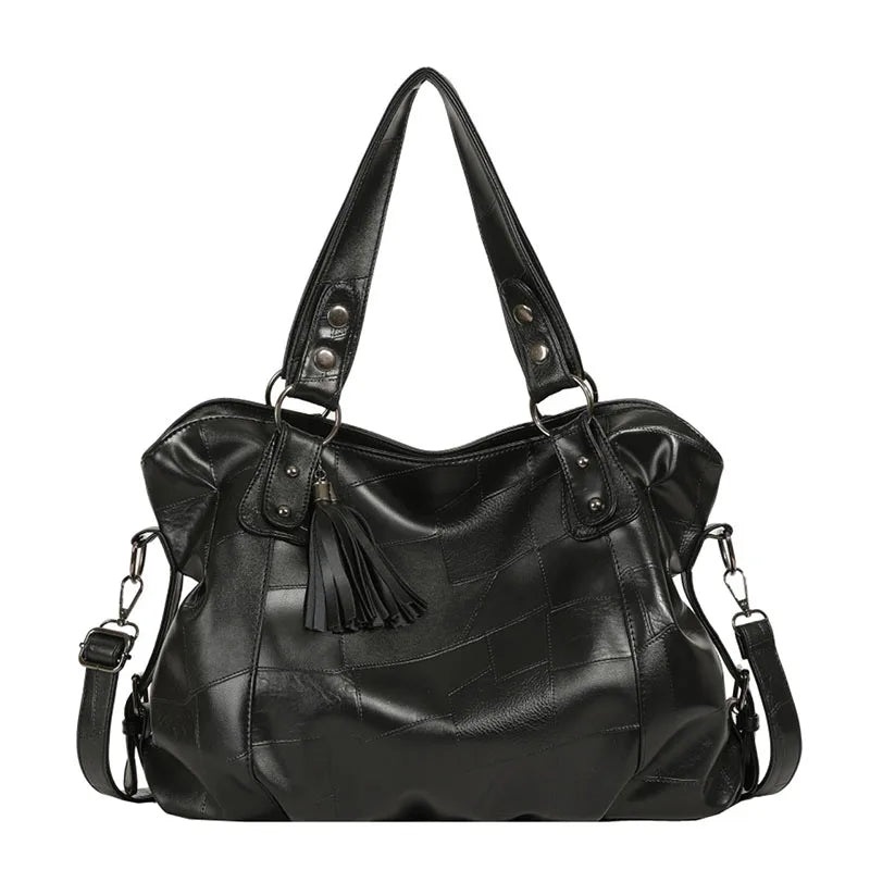 Women tote bag large capacity pu shoulder crossbody handbag outdoor travel gym - product image