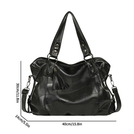 Women tote bag large capacity pu shoulder crossbody handbag outdoor travel gym - product image