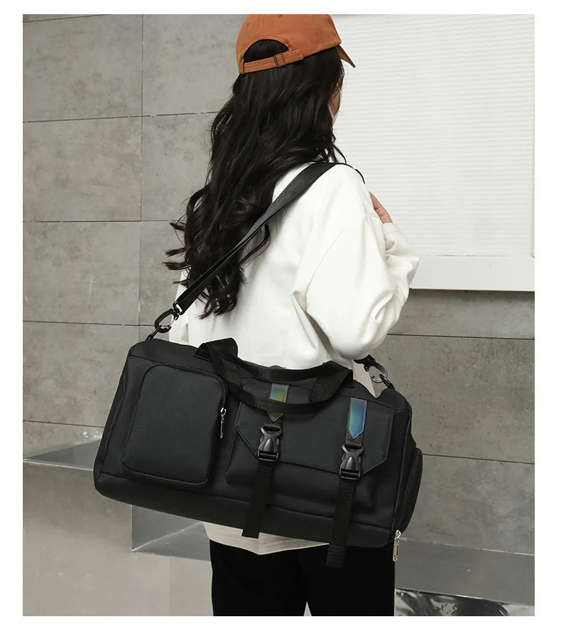 Yoga fitness gym travel duffel wet dry multi-functional outdoor camping handbag - product image