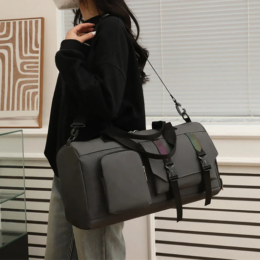 Yoga fitness gym travel duffel wet dry multi-functional outdoor camping handbag - product image