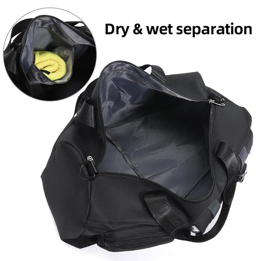 Yoga fitness gym travel duffel wet dry multi-functional outdoor camping handbag - product image