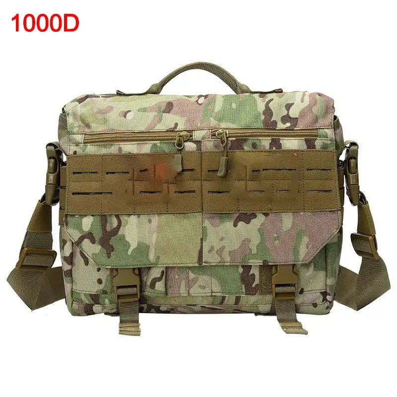 1000d laser tactical nylon laptop messenger bag for camping hiking - product image