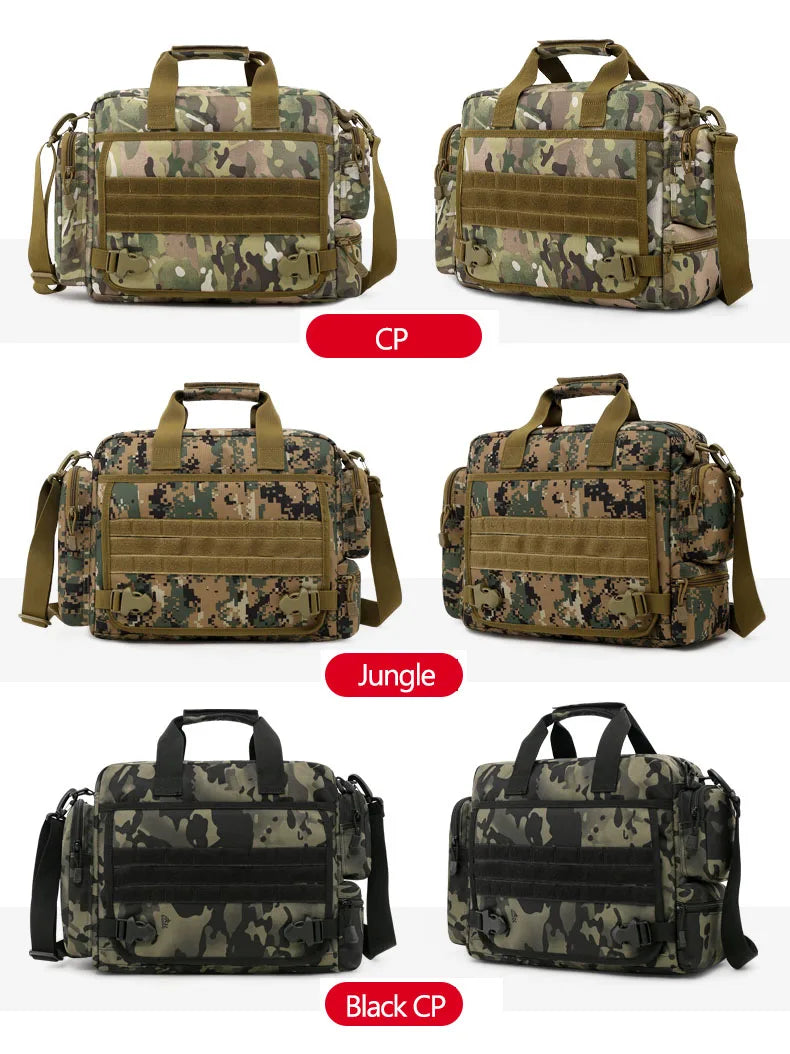 14 inch waterproof nylon tactical molle camping hiking shoulder bag - product image