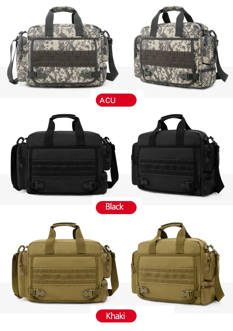 14 inch waterproof nylon tactical molle camping hiking shoulder bag - product image