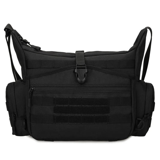 14 inch waterproof nylon tactical sling bag with molle system for men - product image