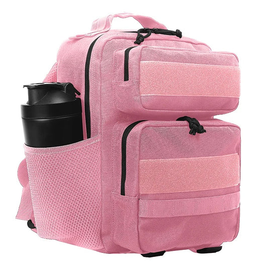 15l nylon camping travel gym backpack with molle system and laptop compartment - product image