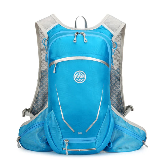 16l outdoor hydrating running backpack with safety whistle and reflective strips - product image