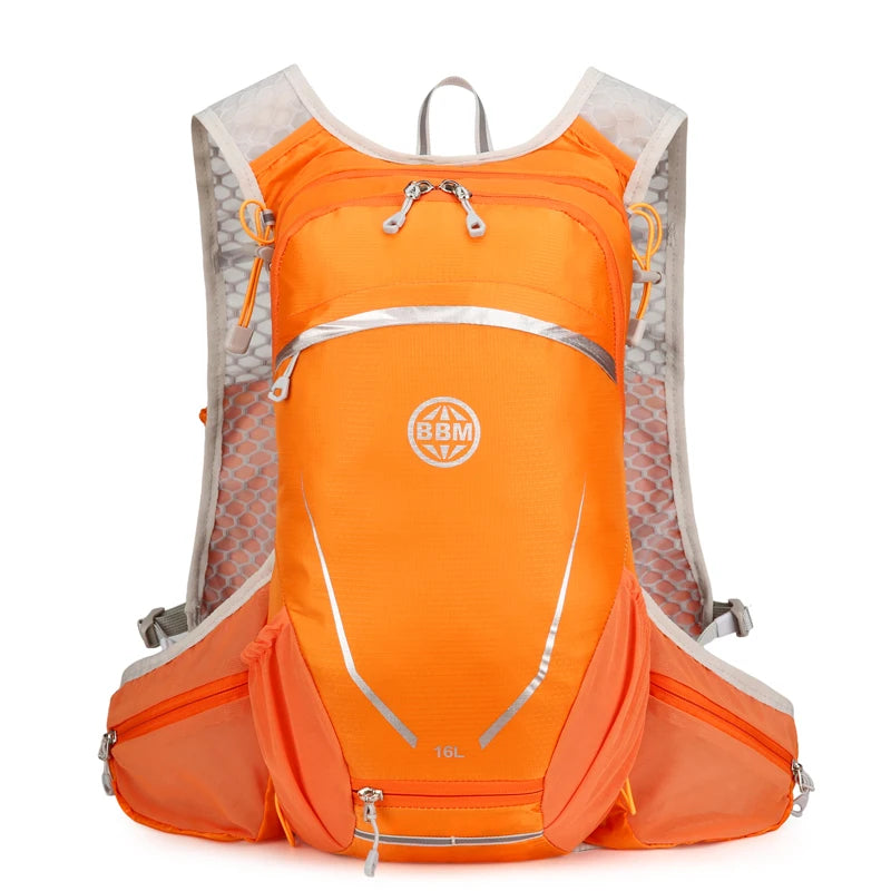 16l outdoor hydrating running backpack with safety whistle and reflective strips - product image