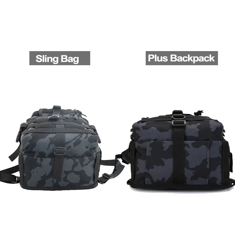 20l softback tactical sling backpack with molle system, nylon material - product image