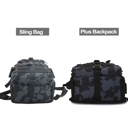 20l softback tactical sling backpack with molle system, nylon material - product image