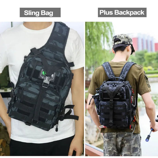 20l softback tactical sling backpack with molle system, nylon material - product image