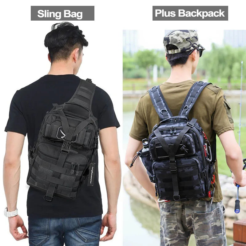 20l softback tactical sling backpack with molle system, nylon material - product image