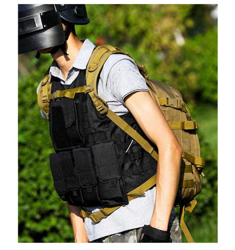 25l tactical military softback backpack with molle system, nylon - product image