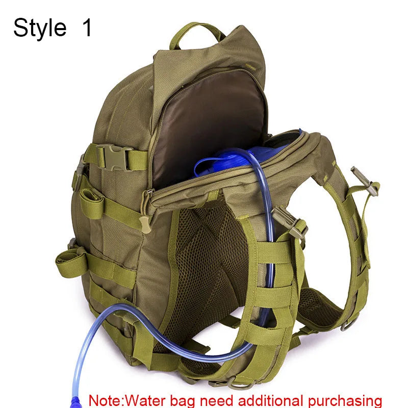 25l tactical military softback backpack with molle system, nylon - product image