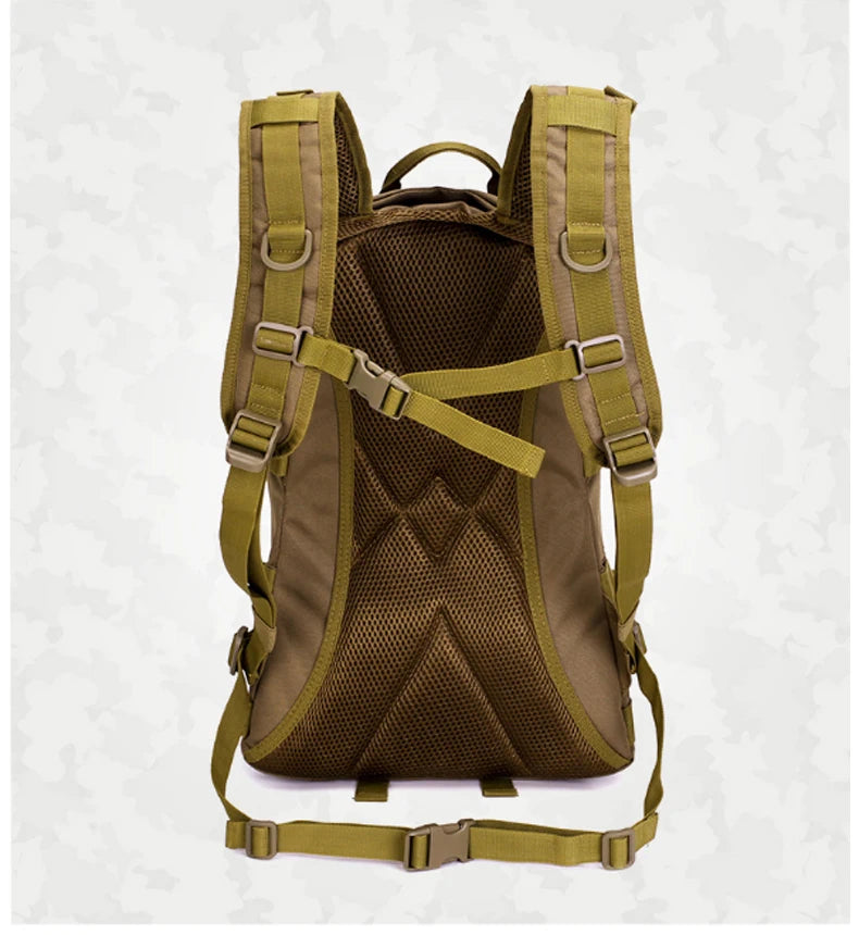 25l tactical military softback backpack with molle system, nylon - product image