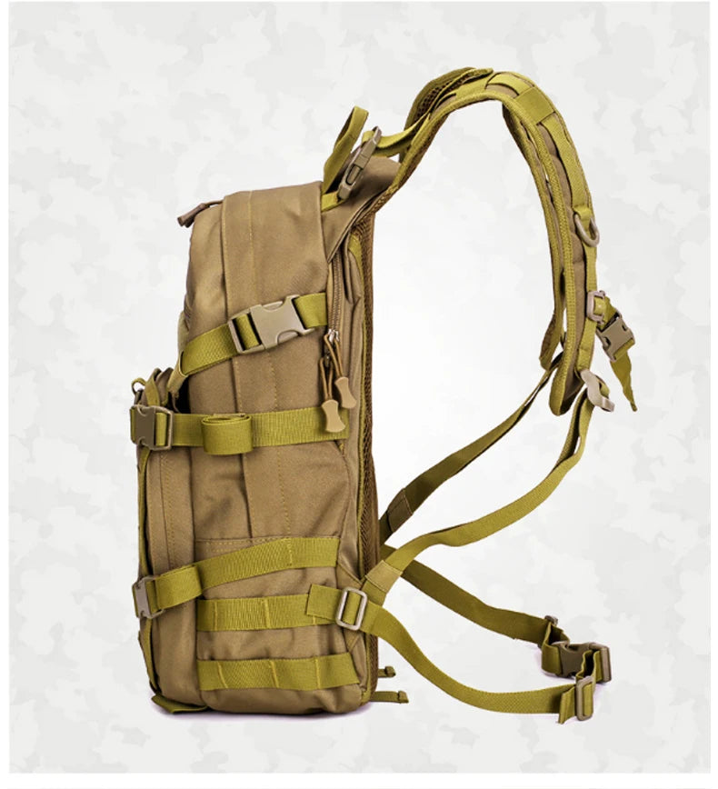 25l tactical military softback backpack with molle system, nylon - product image