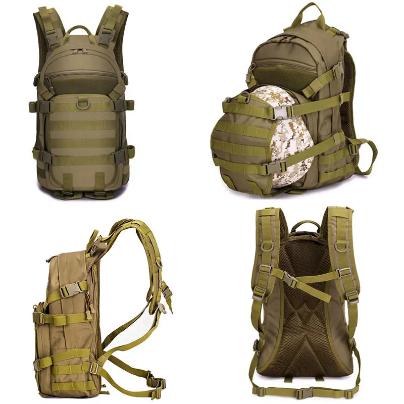25l tactical military softback backpack with molle system, nylon - product image