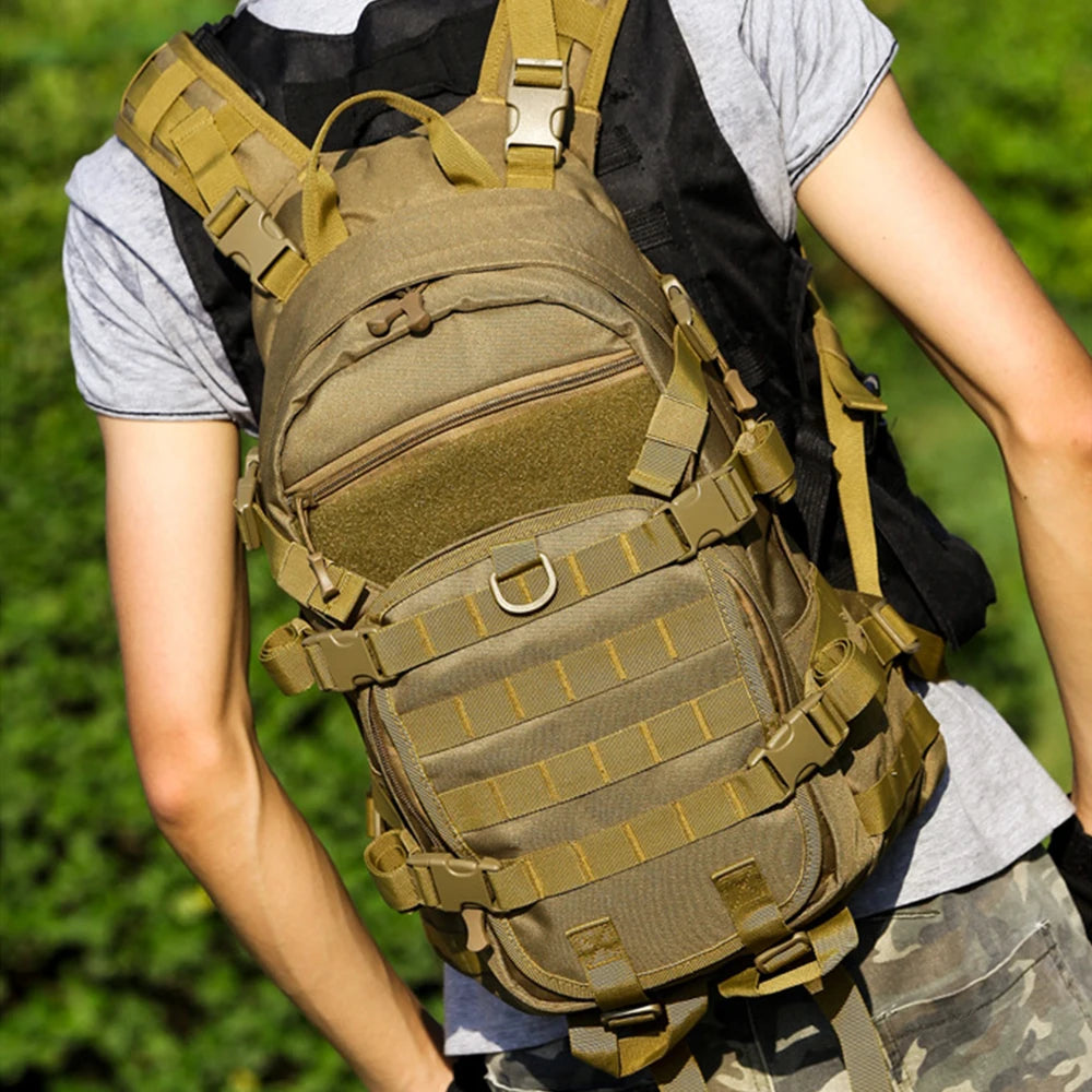 25l tactical military softback backpack with molle system, nylon - product image