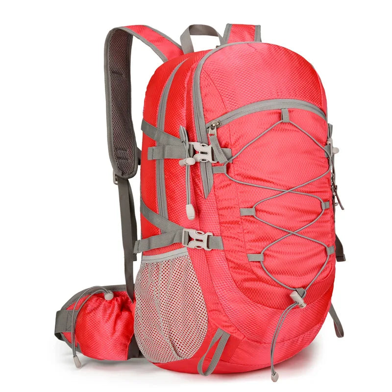 40l foldable waterproof nylon camping hiking backpack with detachable pouch - product image