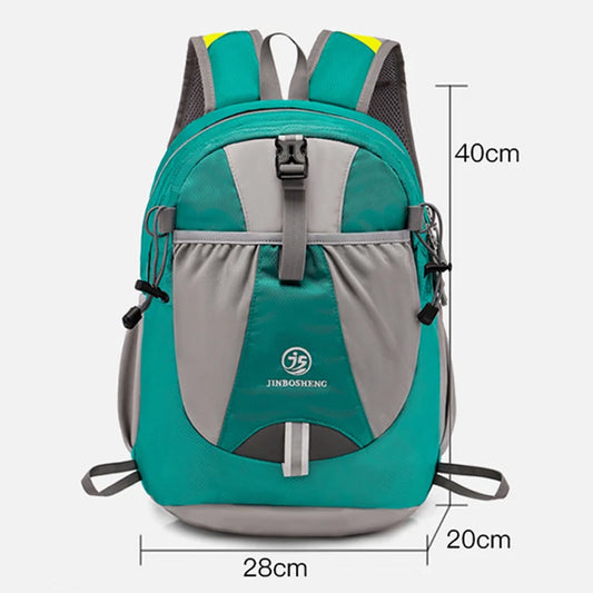40l nylon climbing backpack with reflective stripes and molle webbing - product image