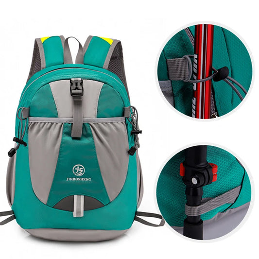 40l nylon climbing backpack with reflective stripes and molle webbing - product image