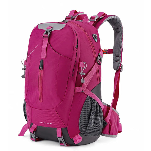 40l nylon hiking backpack with laptop compartment and multi pockets - product image