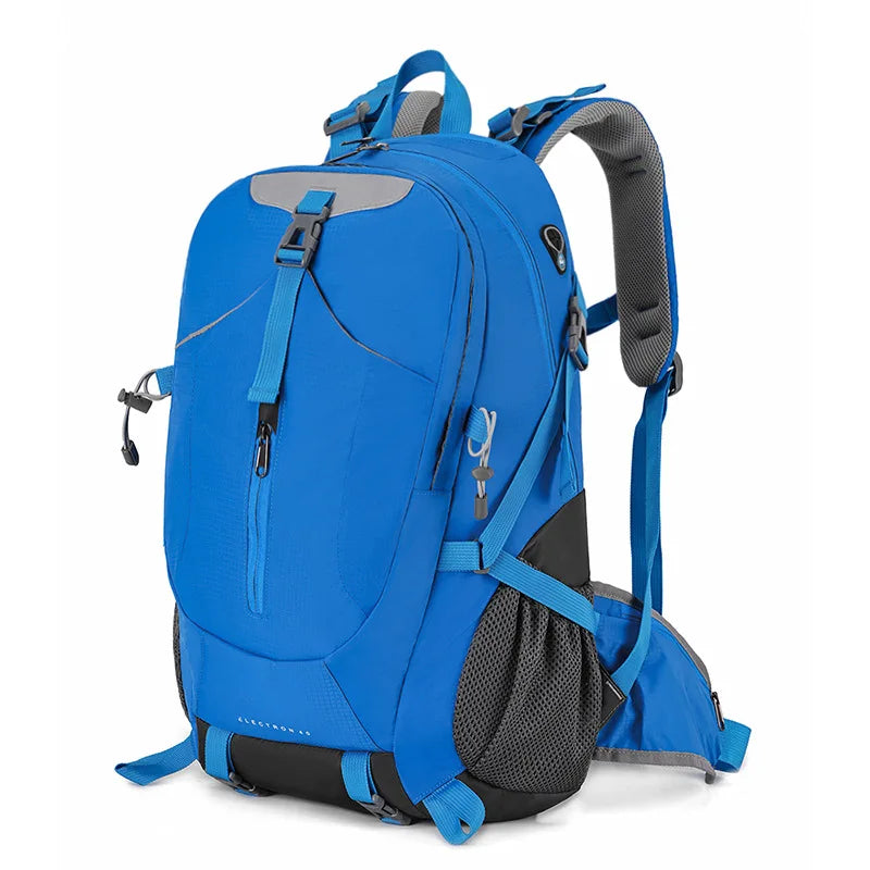 40l nylon hiking backpack with laptop compartment and multi pockets - product image