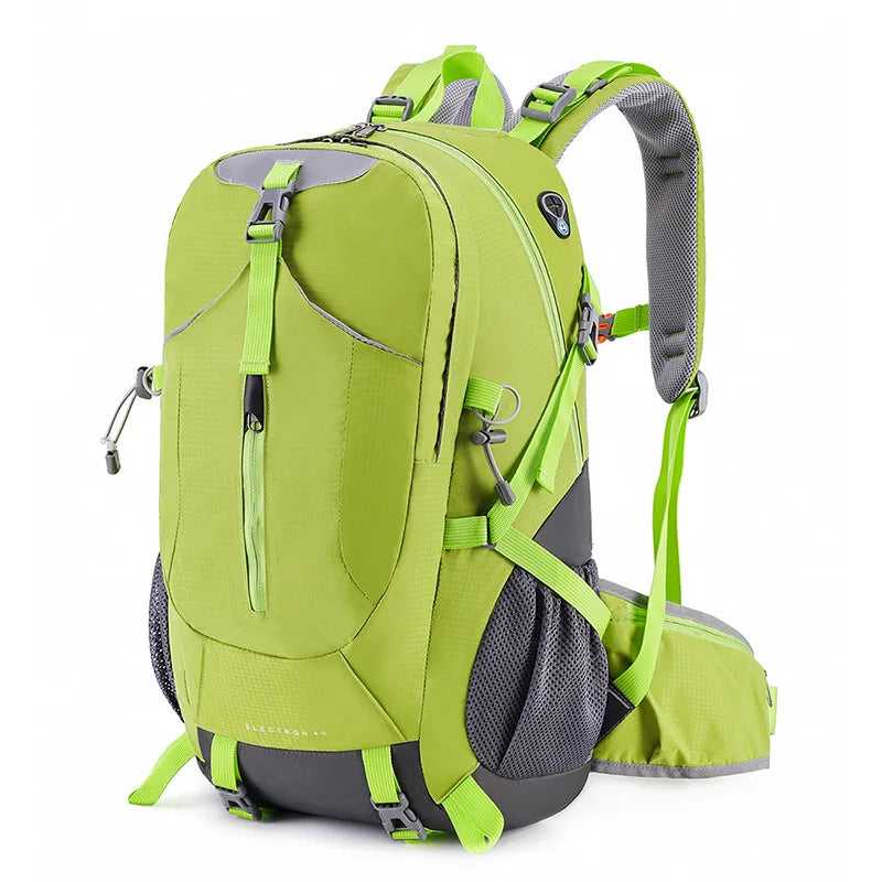 40l nylon hiking backpack with laptop compartment and multi pockets - product image