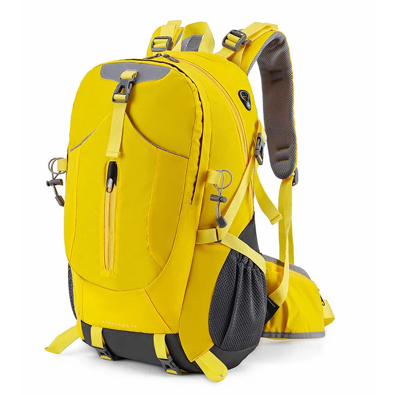 40l nylon hiking backpack with laptop compartment and multi pockets - product image