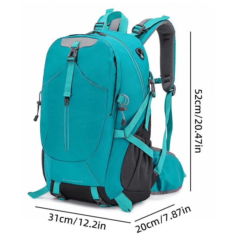 40l nylon hiking backpack with laptop compartment and multi pockets - product image