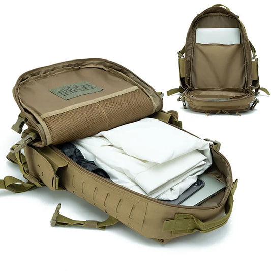 45l softback tactical nylon backpack with molle system, multi colors - product image